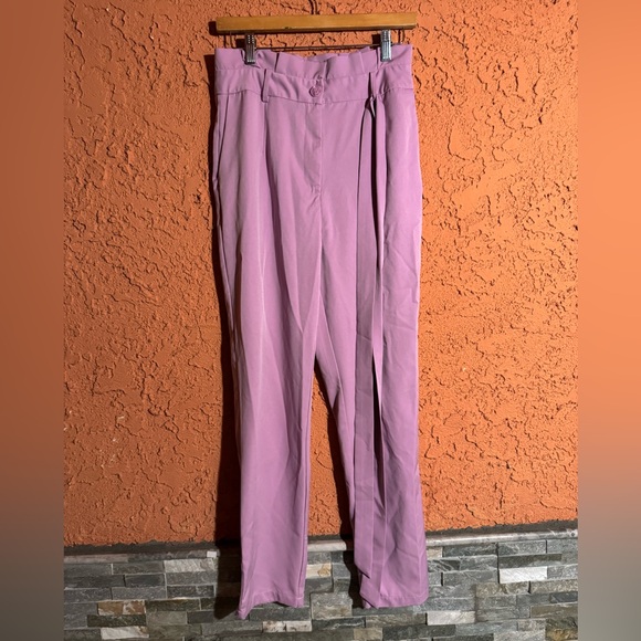 cefian Pants - Chic Lavender High-Waisted Pants
